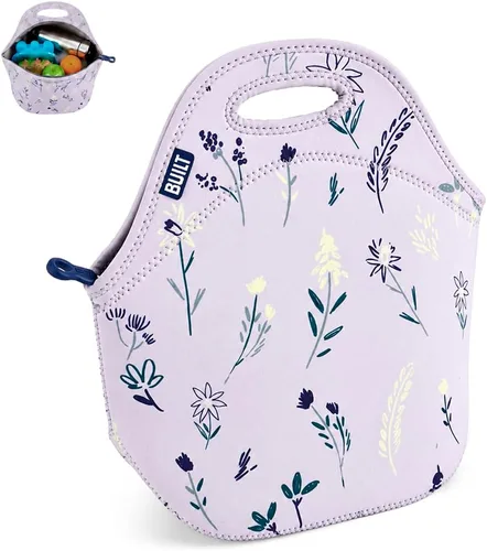 Vista 14 de BUILT Gourmet Getaway Bolsa Tote de Almuerzo de Neopreno Suave Ligera, Aislada y Reutilizable, Talla Única, Negro