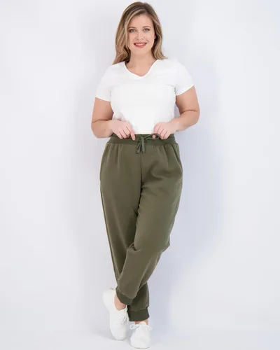 Vista 4 de Real Essentials Paquete de 3 pantalones deportivos de forro polar ultra cálido para mujer, ajuste relajado, ultra cálido