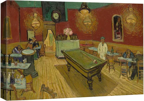 Vista 10 de Van Gogh - Lienzo con diseño giclée de olivos con cielo amarillo y sol, arte de pared de galería, estirado y enmarcado, listo para colgar, 24 x 36