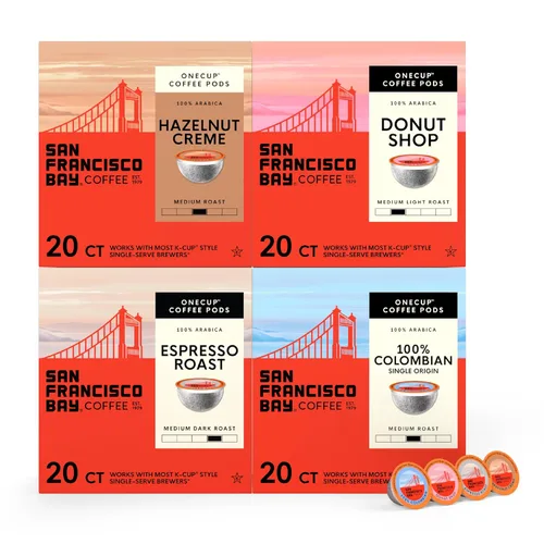 Vista 15 de SF Bay Coffee Organic Rainforest Blend, 12 unidades, Cápsulas de café compostables, tostado medio, compatible con K Cup incluyendo Keurig