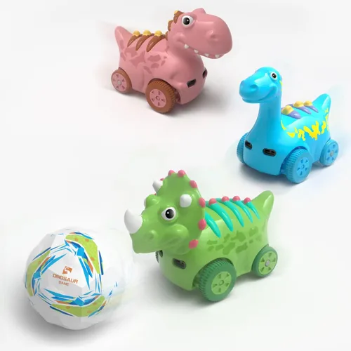 Vista 7 de Winyea Tag Coche de juguete interactivo de dinosaurio, auto electrónico de dinosaurio con pelota de seguimiento inteligente y control de gestos