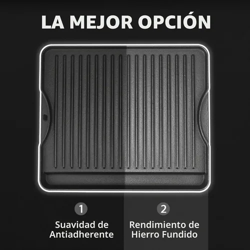Vista 4 de Utheer Parrilla reversible para todas las estufas Camp Chef de 14 y 16 pulgadas, plancha de hierro fundido, para estufa Camp Chef Explorer de 2