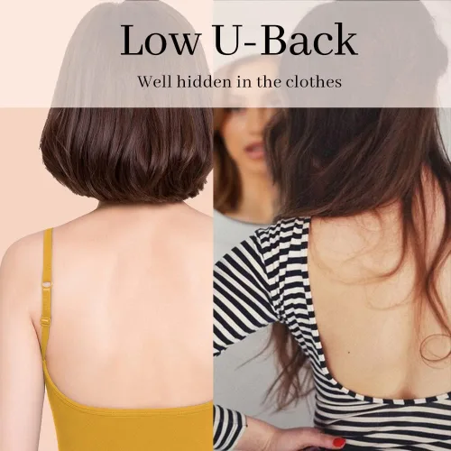 Vista 4 de Eleplus Brasier cómodo para dormir de 4 piezas para mujer, brasier sin varillas, acolchado, paquete de 4