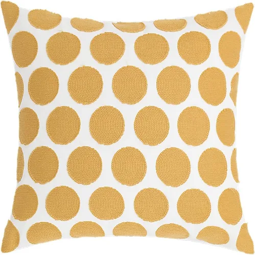 Vista 8 de vctops Funda de almohada decorativa de lino con bordado floral bohemio para sofá, cama (margarita, 18 x 18 pulgadas)