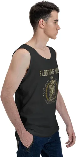 Vista 5 de SKYJUNOJN Man Muscle Tank Tops T Shirt Fashion Music Festival Sleeveless T Shirt