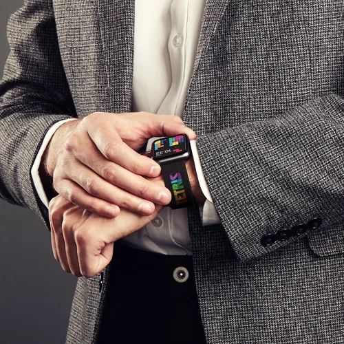 Vista 4 de Hyperkin Correa de reloj oficial de liberación rápida Tetris para reloj inteligente/relojes tradicionales (gota de corazón)