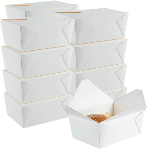 Vista 58 de Restaurantware Bio Tek - Cajas para llevar de 30 onzas, 200 loncheras para llevar, cierre de tabulación, resistentes al calor, desechables, de papel