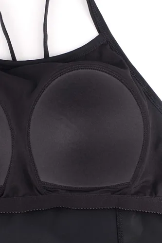 Vista 4 de JINXUEER - Bañador para mujer con espalda cruzada, talla grande