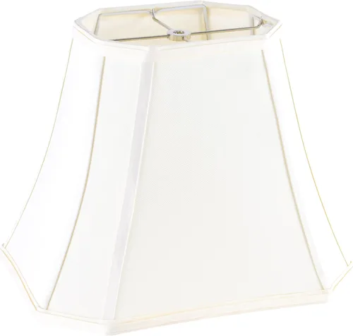 Vista 14 de GO&SO Pantalla de lámpara de esquina de corte cuadrado, 8x14x11 pulgadas, pantalla mediana para lámpara de mesa beige, tela natural hecha a mano