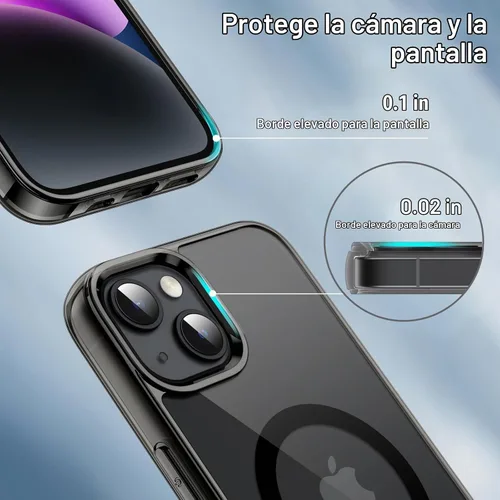 Vista 6 de JETech Funda magnética para iPhone 14, color negro