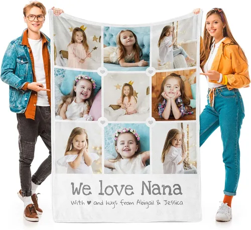 Vista 19 de Printwoo Mantas personalizadas con foto, mantas de fotos personalizadas con mi propia foto, mantas personalizadas con imagen, regalos personalizados