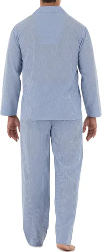 Vista 2 de Fruit of the Loom Conjunto de pijama de tela ancha de manga larga para hombre