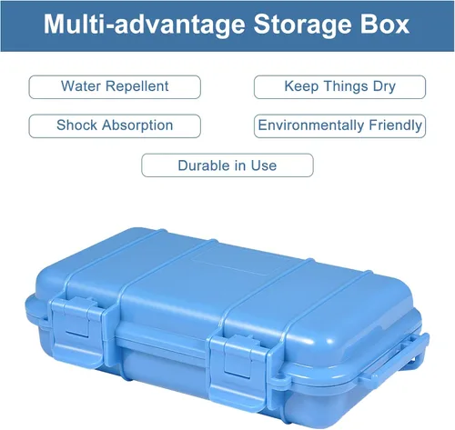 Vista 4 de Yosoo Health Gear Caja impermeable a prueba de golpes, funda rígida protectora de plástico, caja de supervivencia al aire libre, funda de disco