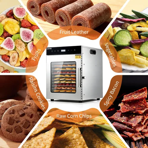 Vista 7 de Máquina grande del deshidratador de la comida, 800W, para la carne