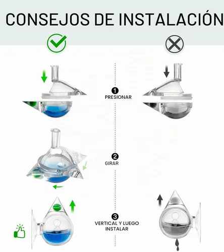 Vista 2 de Aquatic CO2 Drop Checker Forma Desmontable de Gota de Lágrima Sin Solución, Versión Actualizada Comprobador de caídas