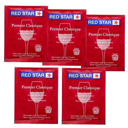 Vista 5 de Red Star Premier Classique - Levadura de vino, 0.18 oz, paquete de 10