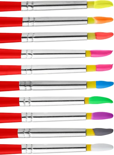 Vista 4 de Cra-Z-Art POP! Pintura de témpera lavable de neón para niños, paquete a granel de 10 unidades, colores fluorescentes surtidos, juego de pintura
