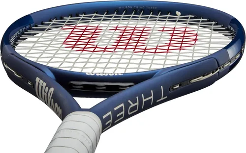 Vista 6 de Wilson Triad Three Strung Performance - Raqueta de tenis con sensation 16 natural a media tensión