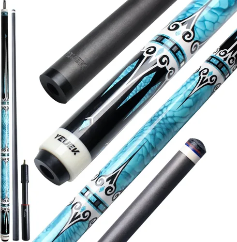 Vista 13 de Carbon Fiber Pool Cue Stick 11.5mm 12.5mm Low Deflection Pool Stick with Wood Butt Professional Cue Stick with Adjustable Extension