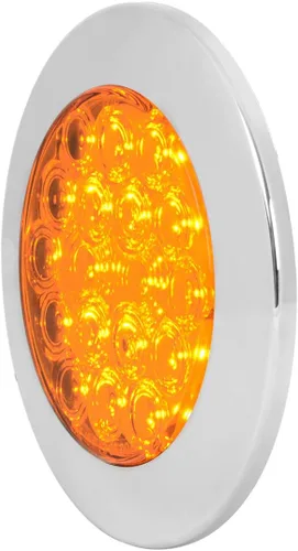 Vista 3 de GG Grand General 75870 Luz LED ámbar/ámbar (4" flota 18 brida montaje con bisel, 3 clavijas)