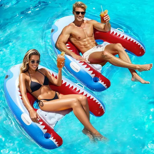 Vista 14 de HeySplash Inflatable Tanning Pool Lounger Float, Suntan Tub for Adults A-Pink Leaf L