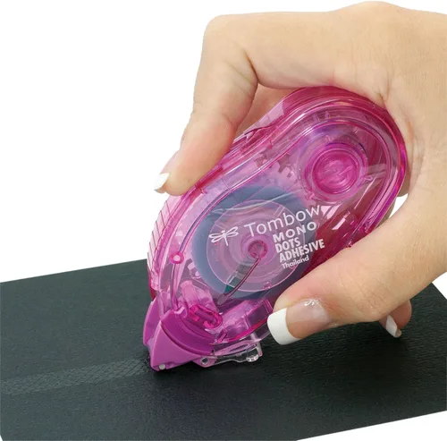 Vista 6 de Tombow Aplicador de adhesivo permanente mono, 1/3 pulgadas por 472 pulgadas (62106) y 62147 aplicador de puntos monofónicos. Cinta fácil de usar