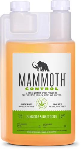 Vista 3 de Mammoth Control - Miticida, fungicida e insecticida concentrado - Hecho con aceite de tomillo (500 ml)