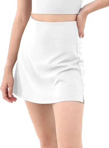 Vista 2 de ODODOS Pantalones deportivos de tenis para mujer con bolsillos integrados faldas activas de golf para deportes correr gimnasio y entrenamiento