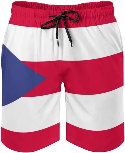 Vista 2 de TAIZIYEAH Traje de baño para hombre con bandera de San Bartolomé, de secado rápido, con forro de malla, trajes de baño de moda, Estilo-7