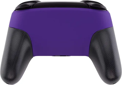 Vista 6 de eXtremeRate Purple Faceplate and Backplate for Nintendo Switch Pro Controller, Soft Touch DIY Replacement Shell Housing Case for Nintendo Switch Pro