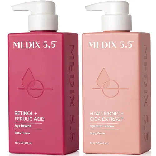 Vista 12 de Medix 5.5 Crema hidratante reafirmante con loción corporal de retinol Tratamiento para el cuidado de la piel crepey Crema corporal con retinol