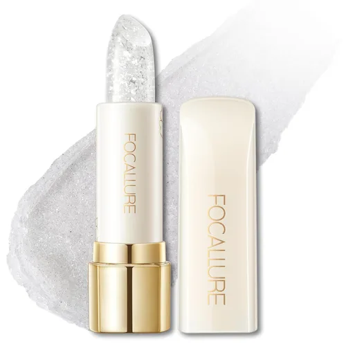 Vista 11 de FOCALLURE Lápiz labial brillante hidratante, acabado brillante perlado, bálsamo labial tintado hidratante con textura cremosa, mancha de labios
