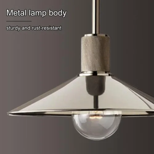 Vista 6 de 11" Pendant Light Industrial Hanging Lamp Vintage Kitchen Island Lighting Fixture, Retro Metal Pendant Lights for Bedroom Dining Room Farmhouse