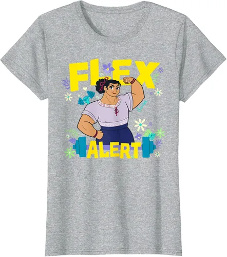 Vista 27 de Disney Encanto Luisa Madrigal Flex Alert Camiseta, Negro
