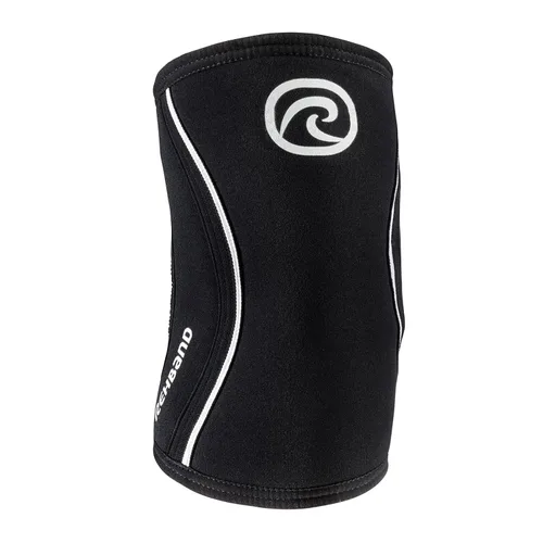 Vista 12 de Rehband Codera de compresión de 0.197 in, codos de neopreno para levantamiento de pesas, diseño anatómico, antideslizante y ajustada, soporte