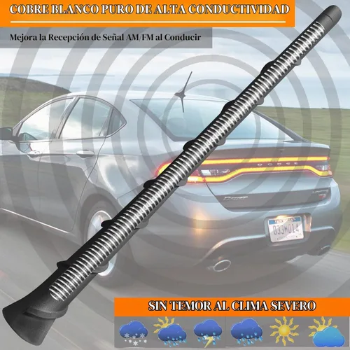 Vista 6 de Antena de goma flexible de 8 pulgadas para Dodge Journey (2010-2020)