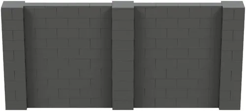 Vista 106 de EverBlock Kit de pared de 5 x 4 pies Bloques de construcción modulares Sistema de pared para edificios, pantallas y estructuras Divisor