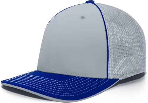 Vista 59 de Pacific Headwear Gorra unisex Pacific Headwear Trucker Flexfit® para adultos Grafito/Negro/Negro