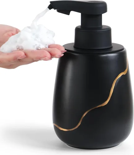 Vista 11 de BosilunLife Dispensador automático de jabón espumoso, dispensador eléctrico de espuma para lavado de manos para baño, dispensador de jabón eléctrico
