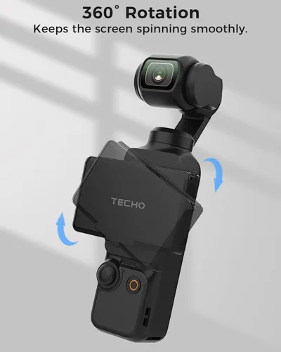 Vista 5 de Funda de Pantalla Plegable con Parasol para Accesorios DJI Osmo Pocket 3, Protector Compacto Anti-Reflejos para Fotografía al Aire Libre, Cubierta