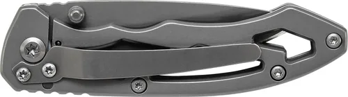 Vista 2 de Smith & Wesson CK400 5.4in High Carbon S.S. Folding Knife with a 2.2in Drop Point Blade and Stainless Steel Handle for Outdoor