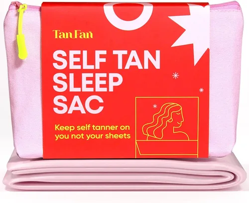 Vista 9 de Saco de dormir para bronceador oscuro Tan Fan: mantén las sábanas limpias de manchas oscuras, 100% poliéster, parte inferior más gruesa y superior