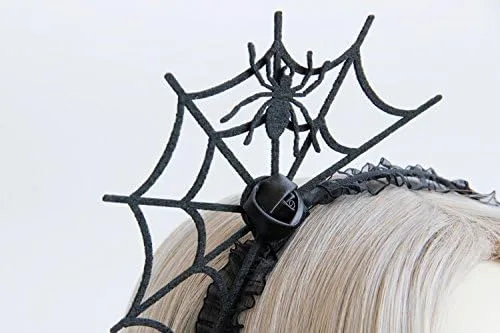 Vista 4 de Love Sweety - Diadema de Halloween, araña, fantasma, calabaza, pelo aro, cosplay, diablo