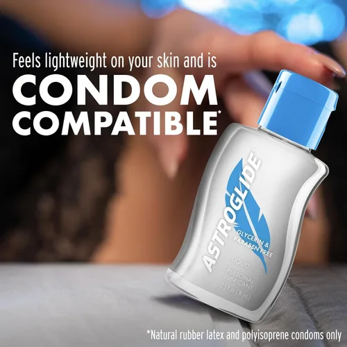 Vista 4 de ASTROGLIDE - Lubricante hipoalergénico sin glicerina ni parabenos, 2.5 onzas líquidas