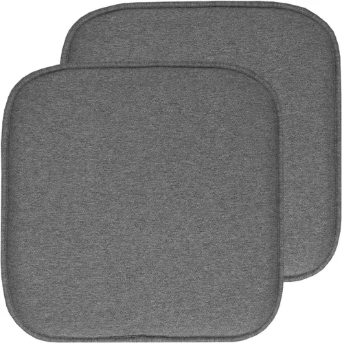 Vista 118 de Sweet Home Collection Cojines de espuma viscoelástica para silla, antideslizantes, diseño de panal de abeja, 16 x 16 pulgadas, paquete de 2
