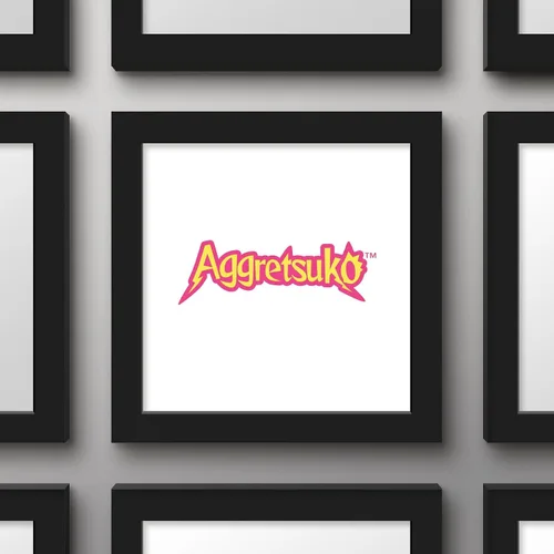 Vista 2 de Trends International Gallery Pops Sanrio Aggretsuko - Póster de pared con logotipo, 12.00 x 12.00 pulgadas, versión de marco negro