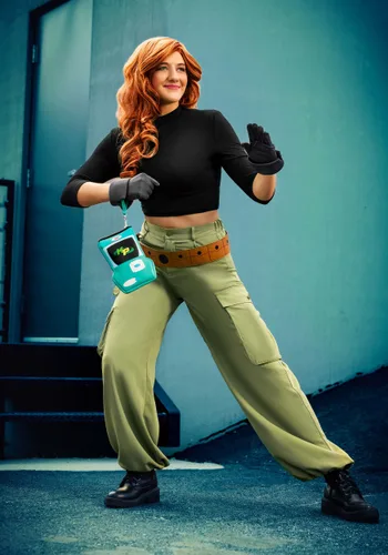 Vista 2 de Disfraz Deluxe de Kim Possible para Mujer de Disney Multicolor