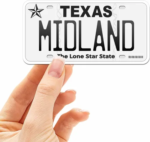 Vista 30 de Calcomanía para placa de matrícula de Texas, elige entre más de 50 ciudades de TX, calcomanía para parachoques de Texas para automóvil, calcomanías
