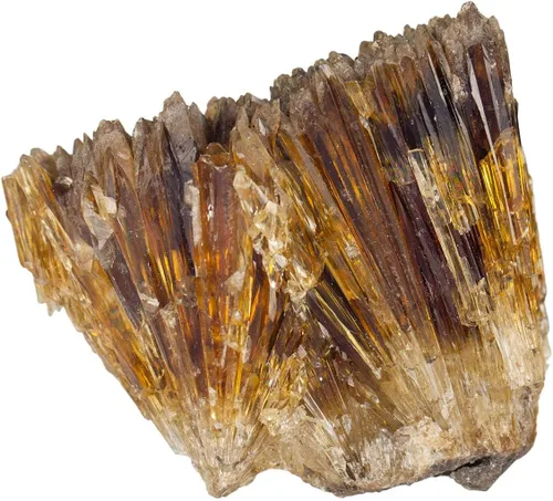 Vista 3 de SUNYIK Barra de calcita de ámbar natural, espécimen de cristal curativo mineral, piedra de punto de cristal curativo para decoración del hogar