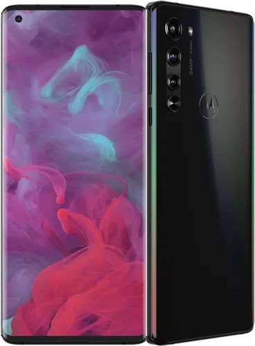 Vista 7 de Teléfono Motorola Edge 2021 Batería de 2 días Desbloqueado Hecho para Estados Unidos por Motorola 8/256 GB Cámara de 108 MP Azul nebulosa